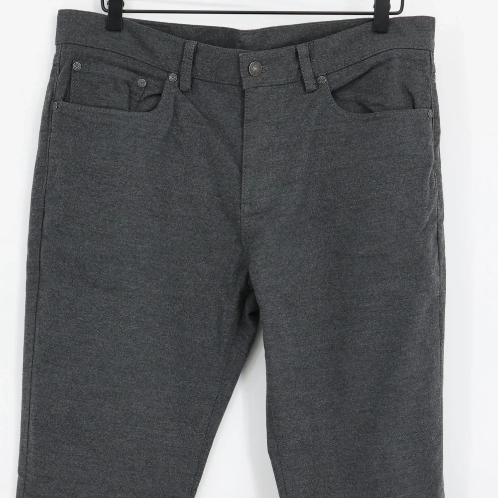 Brooks Brothers Men Straight Leg Wool Blend Pants Charcoal 34x30 Classic‎ Preppy